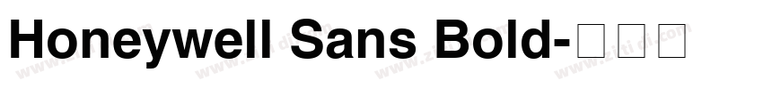 Honeywell Sans Bold字体转换